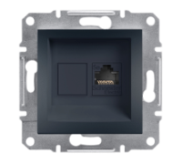 Розетка компьютерная RJ-45, STP, антрацит, EPH5000171 Asfora Schneider
