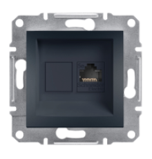 Розетка компьютерная RJ-45, STP, антрацит, EPH5000171 Asfora Schneider