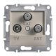 Розетка TV-SAT-SAT конечная, бронза, EPH3600169 Asfora Schneider