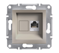 Розетка компьютерная RJ45 кат.6, бронза, EPH4700169 Asfora Schneider