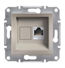 Розетка компьютерная RJ45 кат.6, бронза, EPH4700169 Asfora Schneider