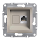 Розетка компьютерная RJ45 кат.6, бронза, EPH4700169 Asfora Schneider