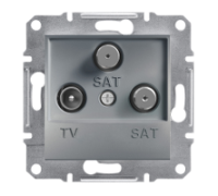 Розетка TV-SAT-SAT кінцева, сталь, EPH3600162 Asfora Schneider