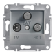 Розетка TV-SAT-SAT кінцева, сталь, EPH3600162 Asfora Schneider