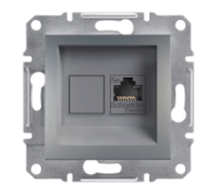 Розетка комп'ютерна RJ-45, STP, сталь, EPH5000162 Asfora Schneider