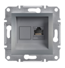 Розетка компьютерная RJ-45, STP, сталь, EPH5000162 Asfora Schneider