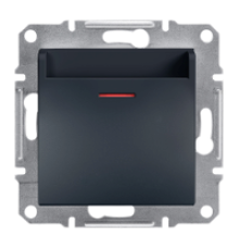 Карточный выключатель, антрацит, EPH6200171 Asfora Schneider