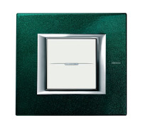 Рамка прямоугольная, лакированная, цвет малахит, HA4802VS