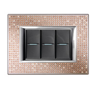 Рамка прямоугольной формы, AXOLUTE SWAROVSKI 
LIGHT PEACH, HA4802SWL