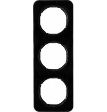 Рамка 3 поста, пластик/черный, R.1 Berker