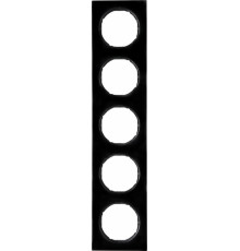 Рамка 5 постов, пластик/черный, R.3 Berker