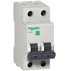 Автомат 10 А, 2 полюса, тип С, EZ9F34210 Schneider Easy9
