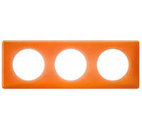 Рамка 3 поста Оранжевый муар Celiane 66653 Legrand