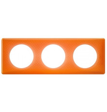 Рамка 3 поста Оранжевый муар Celiane 66653 Legrand