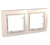 Рамка 2-на, слоновая кость, MGU4.004.25 Schneider Unica