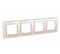 Рамка 4-на, слоновая кость, MGU4.008.25 Schneider Unica