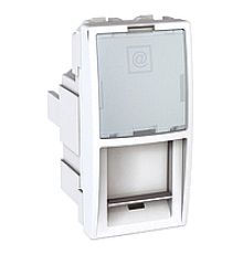 Мех. розетки RJ45 FTP кат. 5е, 1м., белый, (MG3.412.18)MGU3.472.18 Schneider Unica