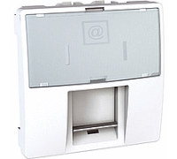 Мех. розетки RJ45 FTP кат. 5е, 2м., белый,  (MG3.413.18)MGU3.473.18 Schneider Unica