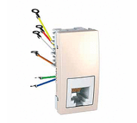 Мех. розетки RJ12 ( 6 к. ), 1м., слон. кость, MGU3.491.25 Schneider Unica