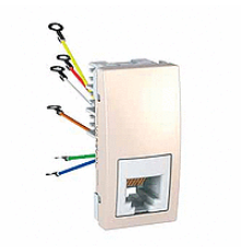Мех. розетки RJ12 ( 6 к. ), 1м., слон. кость, MGU3.491.25 Schneider Unica