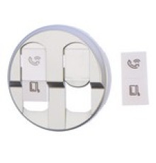 Панель компьютерной розетки RJ45 двойной, титан, 68552 Legrand Celiane