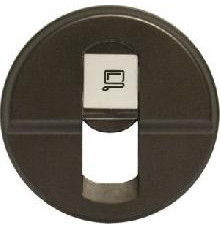 Панель компьютерной розетки RJ45, графит, 67951 Legrand Celiane