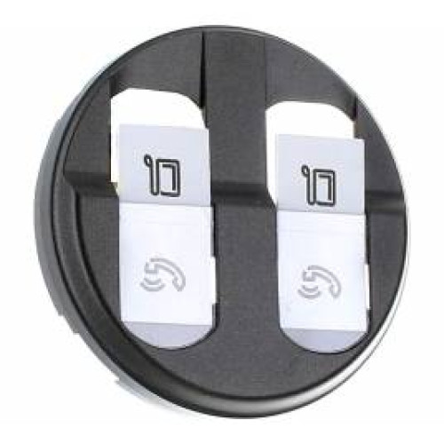 Панель двойной компьютерной розетки RJ45, графит, 67952 Legrand Celiane