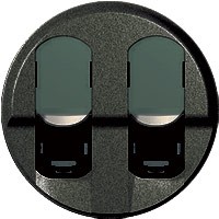 Панель двойной компьютерной розетки RJ45, графит, 67952 Legrand Celiane
