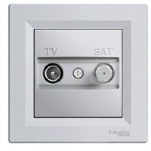 Розетка ТВ-SAT проходная 8 дБ, алюминий, EPH3400361 Asfora Schneider