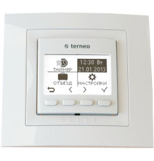 Терморегулятор недельный программируемый terneo pro, белый