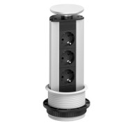 Выдвижная мебельная розетка EVOline Port, 3шт. по 220В