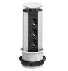 Выдвижная мебельная розетка EVOline Port, 3шт. по 220В