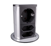 Выдвижной блок розеток Bachmann Elevator, Schuko + 2xEuro
