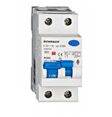 Дифференциальный автомат 20 А, 30мА, тип A, Schrack AK667620