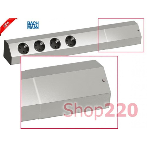 Угловой блок розеток с выключателем и USB Bachmann Casia