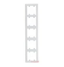 Рамка 5-кратная вертикальная, белый, Lumina-2 WL5150 Hager