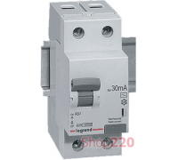 УЗО 63А 300мА , 2 полюса, тип АC, 402034 Legrand RX3