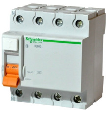 Дифференциальный выключатель (УЗО) 63A 100мА, 4 полюса, 11467 Schneider Electric