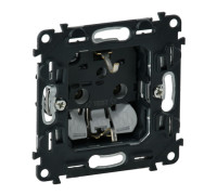 Розетка с заземлением, безвинтовые зажимы, Valena 753021 Legrand
