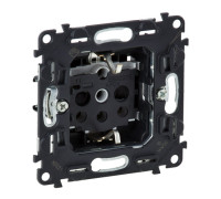 Розетка с заземлением со шторками, винтовые зажимы, Valena 753029 Legrand