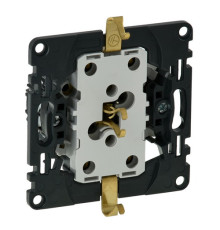 Розетка двойная с заземлением, безвинтовые зажимы, Valena 753027 Legrand