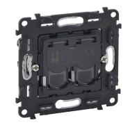 Розетка телефонная двойная RJ11 , Valena 753039 Legrand