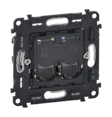 Розетка компьютерная двойная RJ45 кат.5е UTP , Valena 753041 Legrand