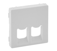 Лицевая панель двойной розетки RJ11/RJ45, белый, Valena 755420 Legrand