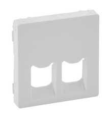 Лицевая панель двойной розетки RJ11/RJ45, белый, Valena 755420 Legrand