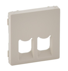 Лицевая панель двойной розетки RJ11/RJ45, слоновая кость, Valena 755421 Legrand