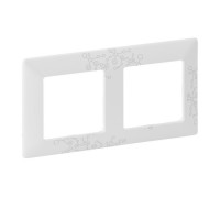 Рамка 2 поста, Эл Грей, Valena 754122 Legrand