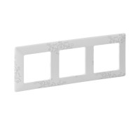 Рамка 3 поста, Эл Грей, Valena 754123 Legrand