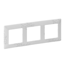 Рамка 3 поста, Эл Грей, Valena 754123 Legrand