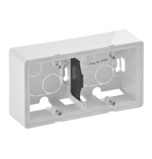Коробка для накладного монтажа 2 поста, белый, Valena 754192 Legrand